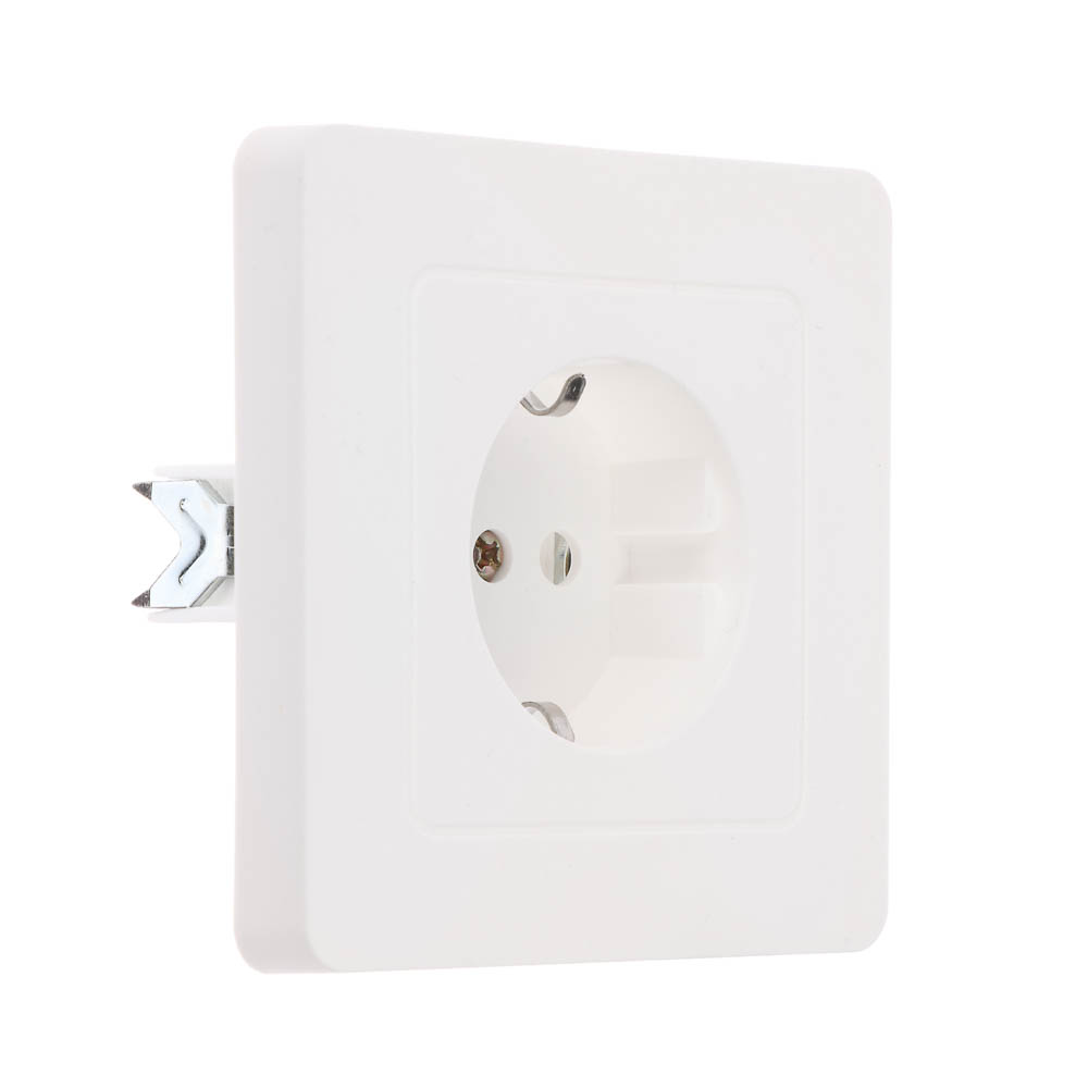 Розетка скрытой установки Intro Style с заз. 2P+E Schuko, 16А-250В, IP20, СУ, 7-202-01, белый, арт.№ 904-146