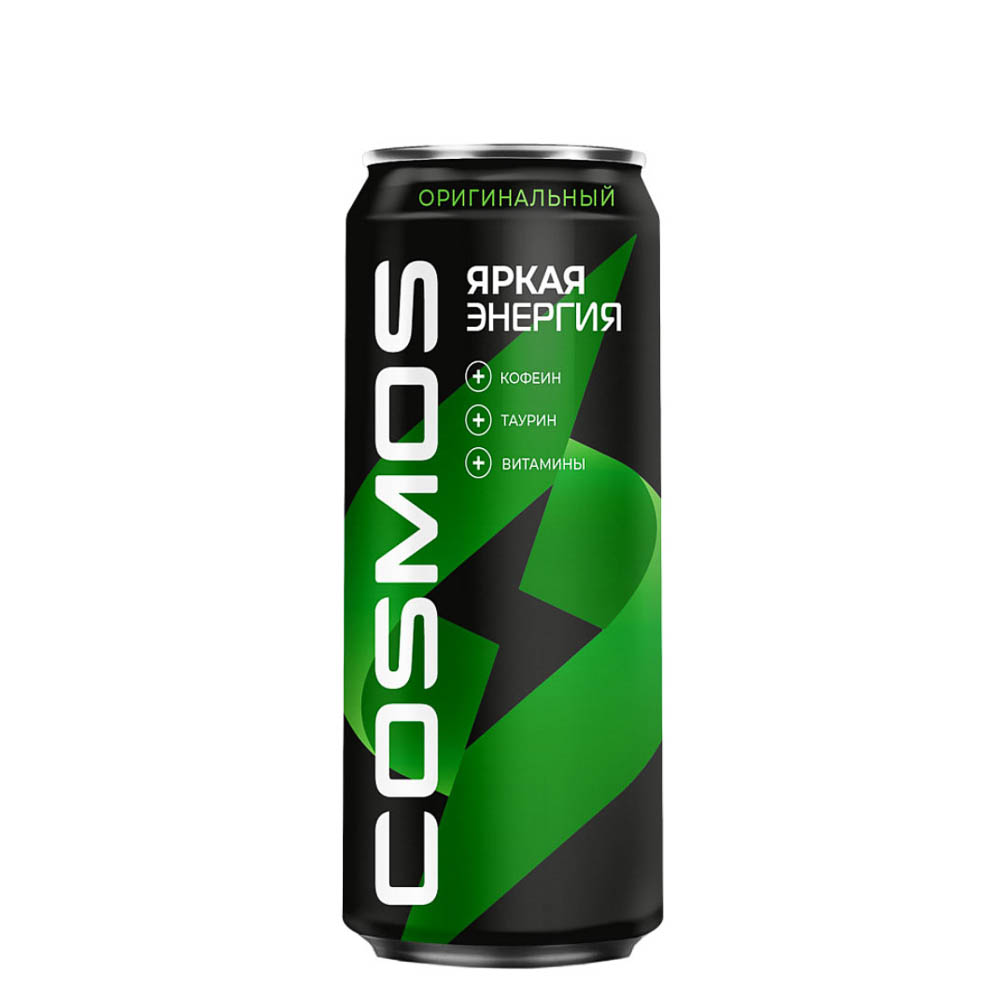 Напиток тонизирующий газированный COSMOS Яркая Энергия (оригинальный) 0,45 л, арт.№ 347-575