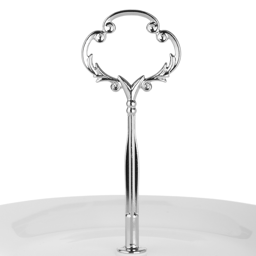 MILLIMI Аура Этажерка двухъярусная, размер тарелок 20см, 25см, опаловое стекло, арт.№ 820-656