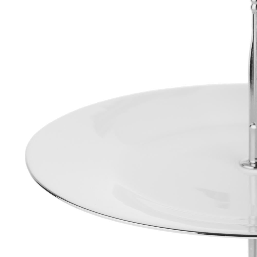 MILLIMI Аура Этажерка двухъярусная, размер тарелок 20см, 25см, опаловое стекло, арт.№ 820-656