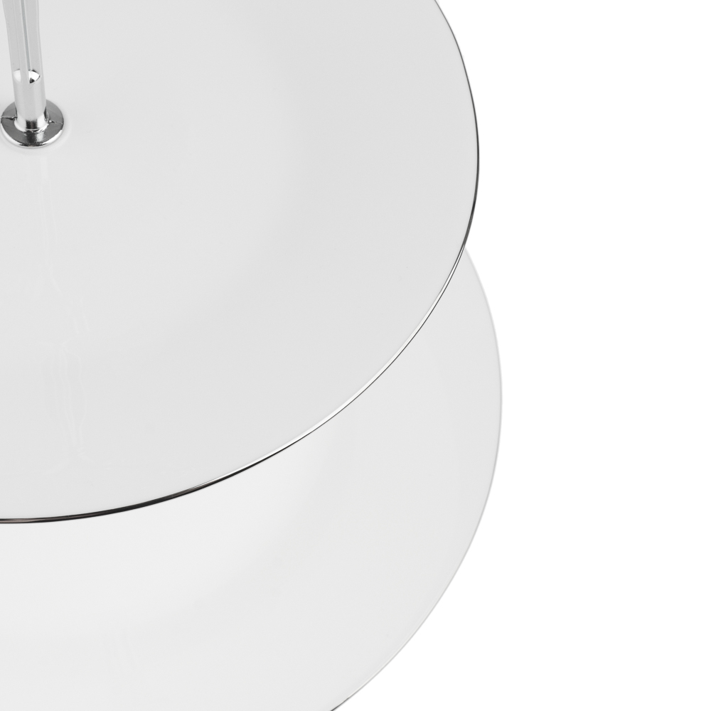 MILLIMI Аура Этажерка двухъярусная, размер тарелок 20см, 25см, опаловое стекло, арт.№ 820-656