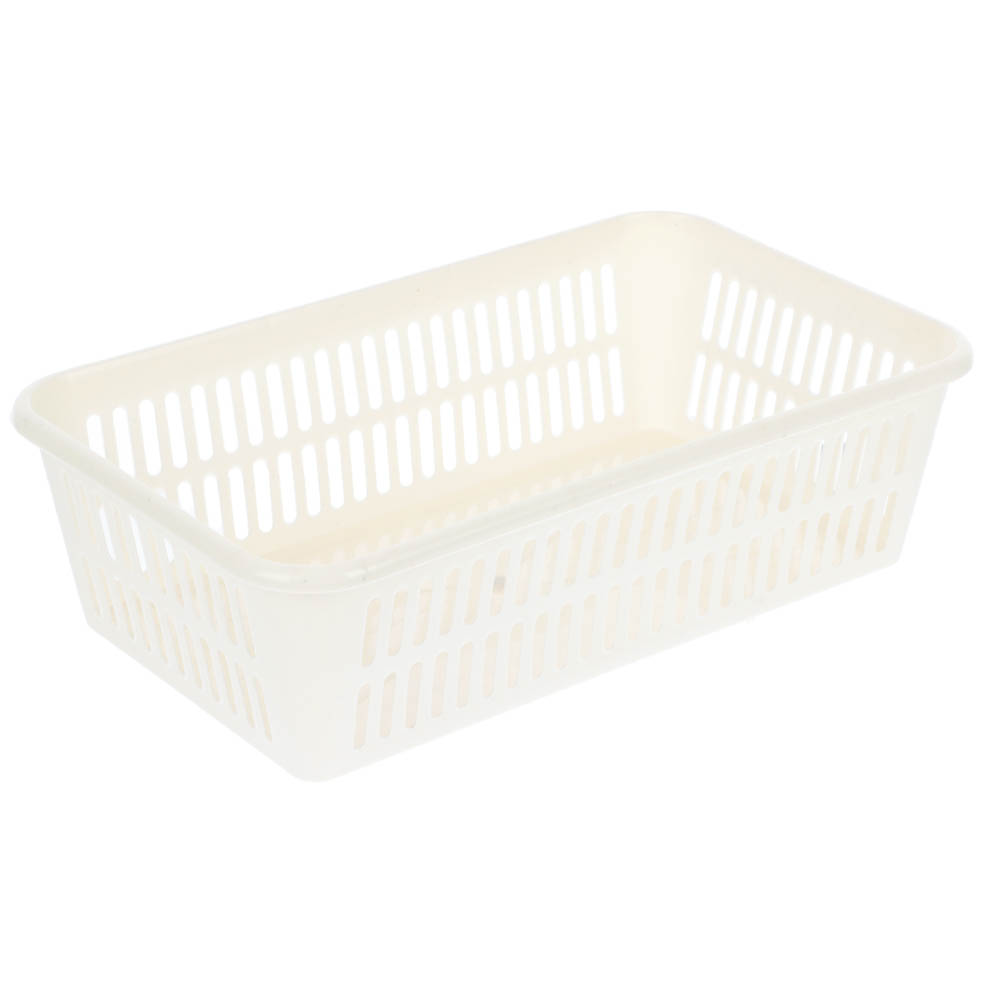 Корзинка универсальная 2л, 250х150х72мм, белый, серый, пластик, арт.№ 414-112