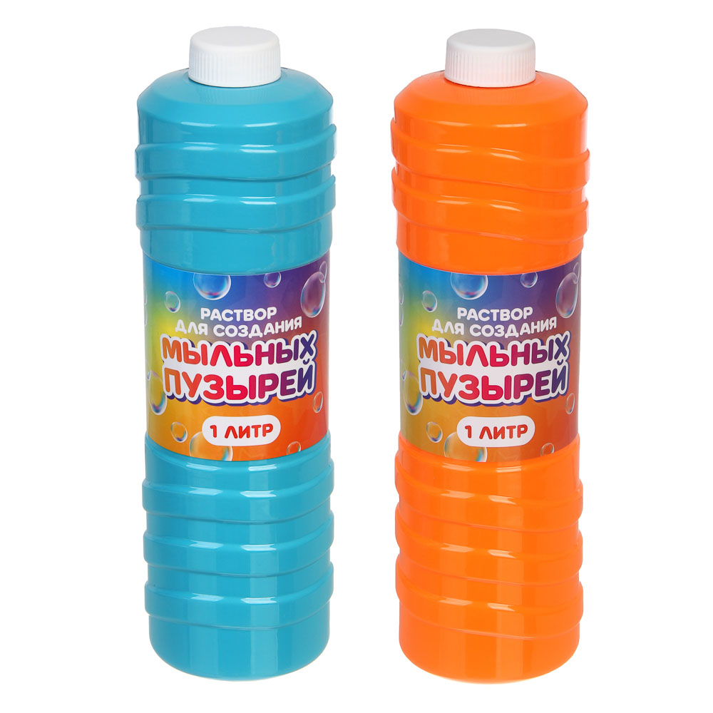 Раствор для создания мыльных пузырей ИГРОЛЕНД, 1000мл, мыльный раствор, пластик, 3+, арт.№ 460-044