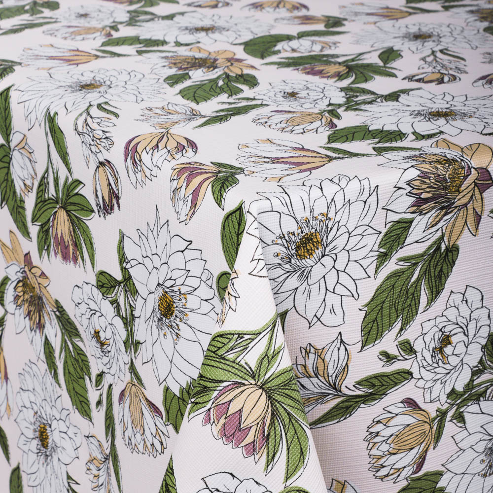 PROVANCE Хейзел Скатерть ПВХ 110х140см на текстильной основе, 2 дизайна, арт.№ 479-304