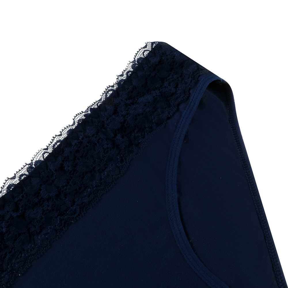 GALANTE Трусы-слипы женские с декором, р.48, 95%хлопок, 5%спандекс, синий, НБ25-12, арт.№ 331-356