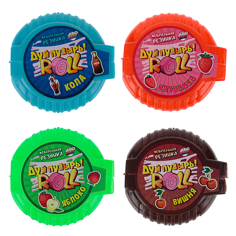 Жевательная резинка "Дуй пузырь! ROLL", 10г, арт.№ 347-341