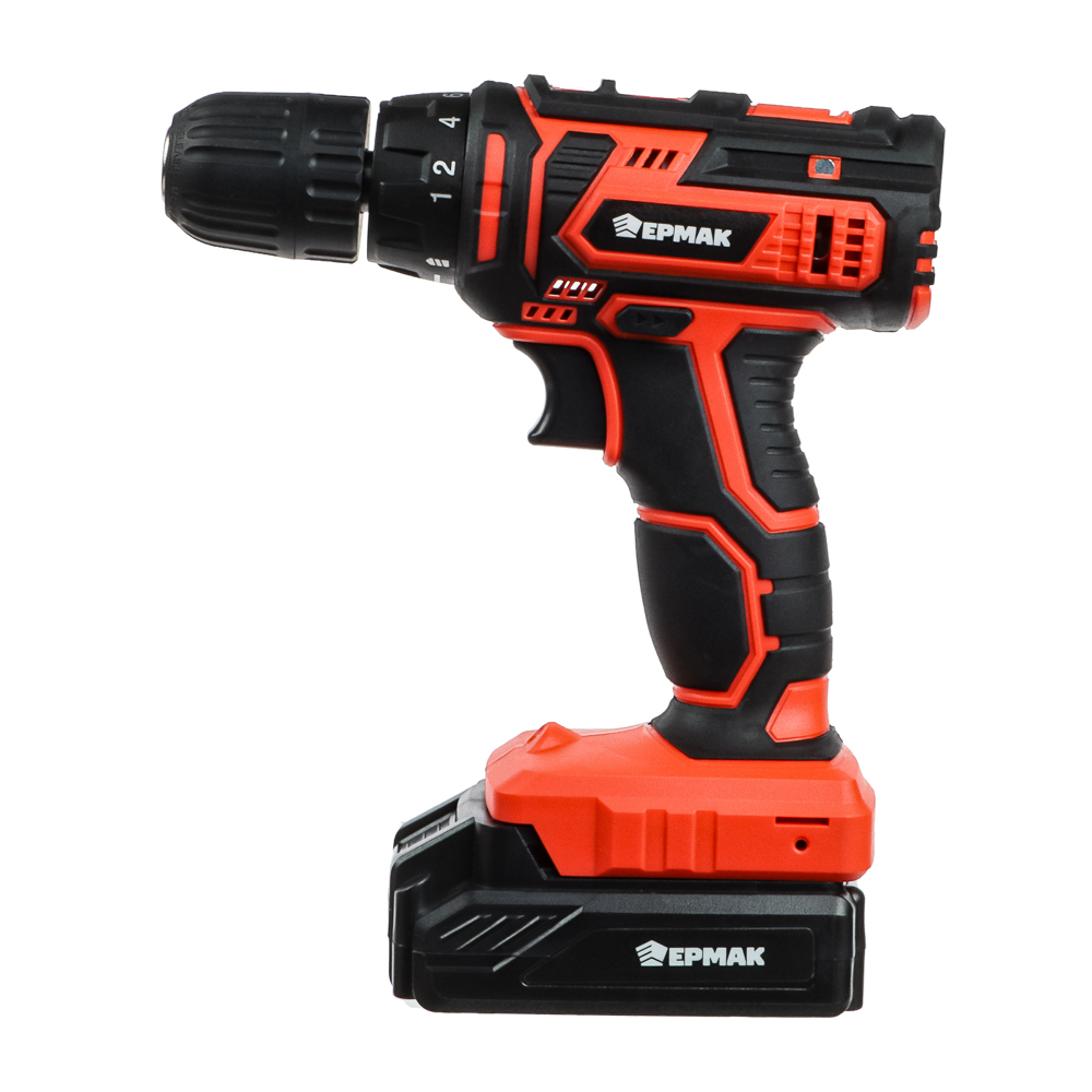 ЕРМАК Дрель-шуруповерт аккум. ДША-14в, 0-550- 1550 об/мин, 1,3 Li-on (1), 28 н*м, подсветка, арт.№ 646-324