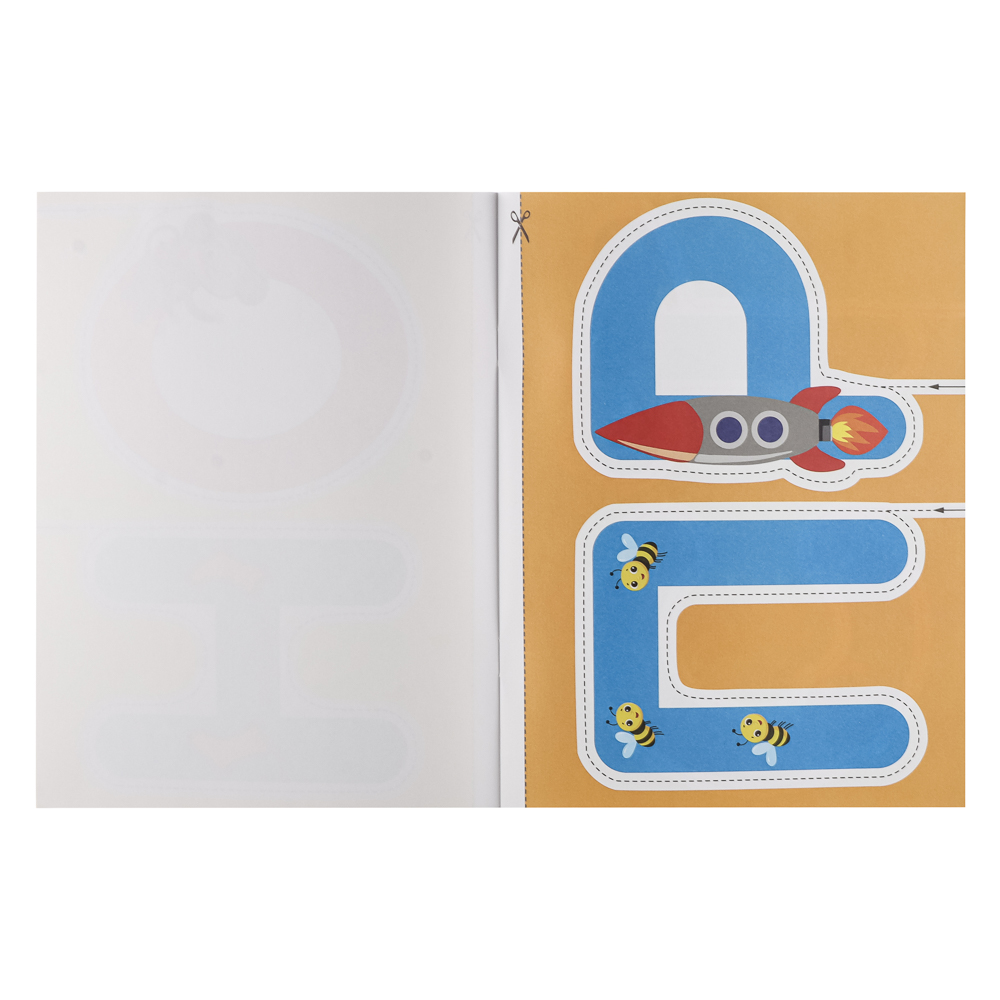 Книжка Аппликации/Вырезалки 21,2x16,2 см, бумага, 40 стр., 5 дизайнов, арт.№ 876-099