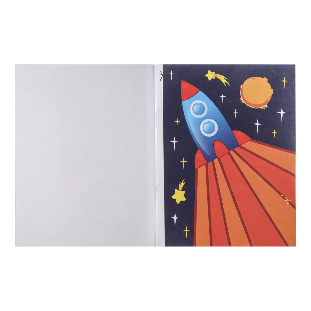 Книжка Аппликации/Вырезалки 21,2x16,2 см, бумага, 40 стр., 5 дизайнов, арт.№ 876-099