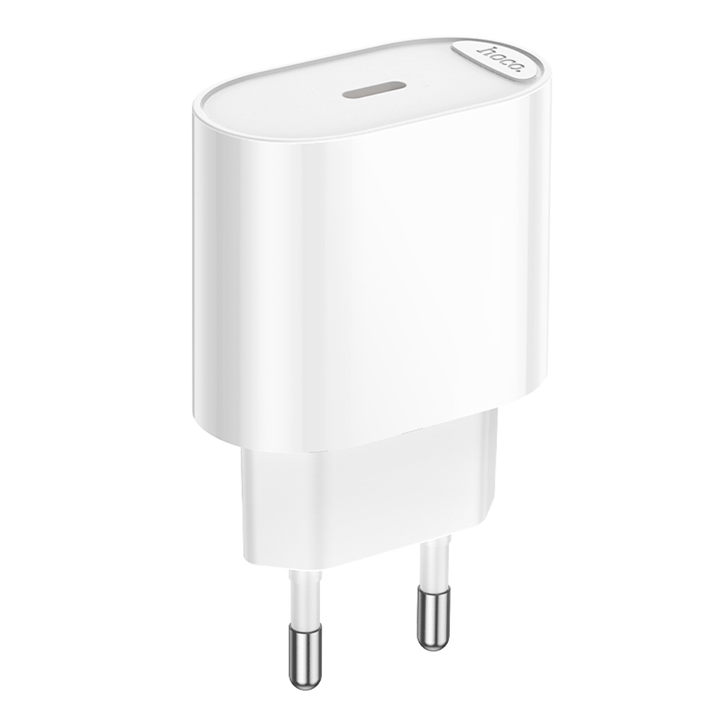 Сетевое зарядное устройство hoco. модель C109A, USB-С PD 20W, цвет: белый, арт.№ 916-278