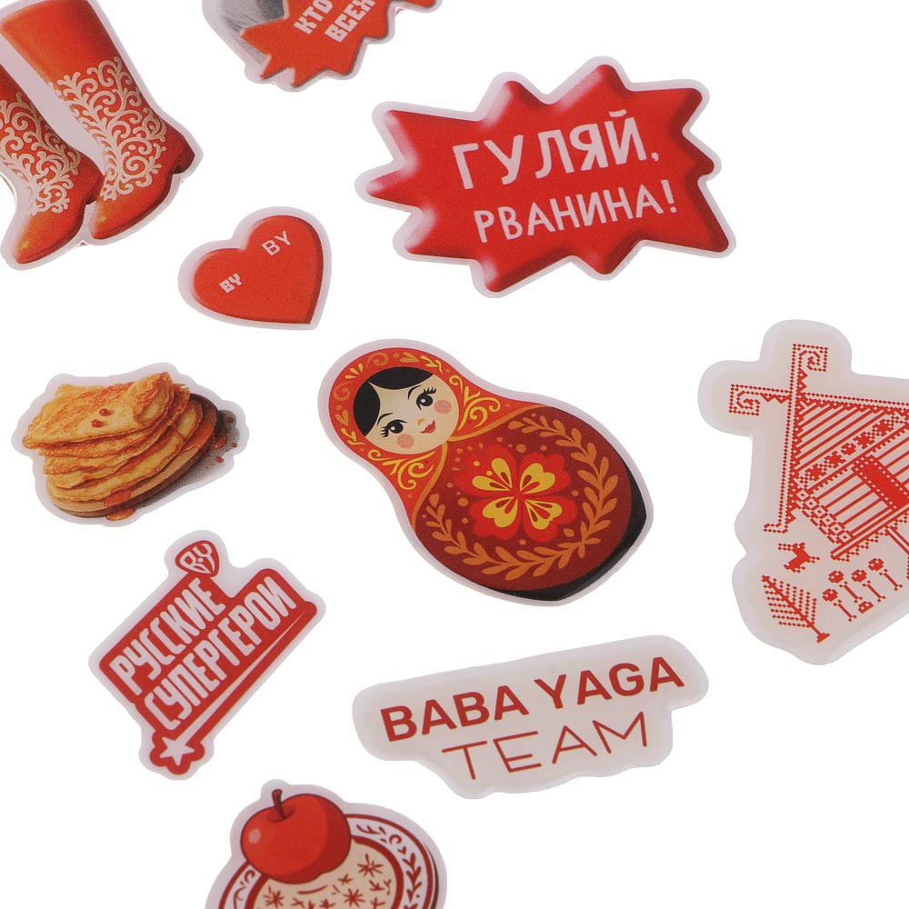 Наклейка 19,5х10,5см, "BY Русские Супергерои", эпоксидная смола, арт.№ 557-101