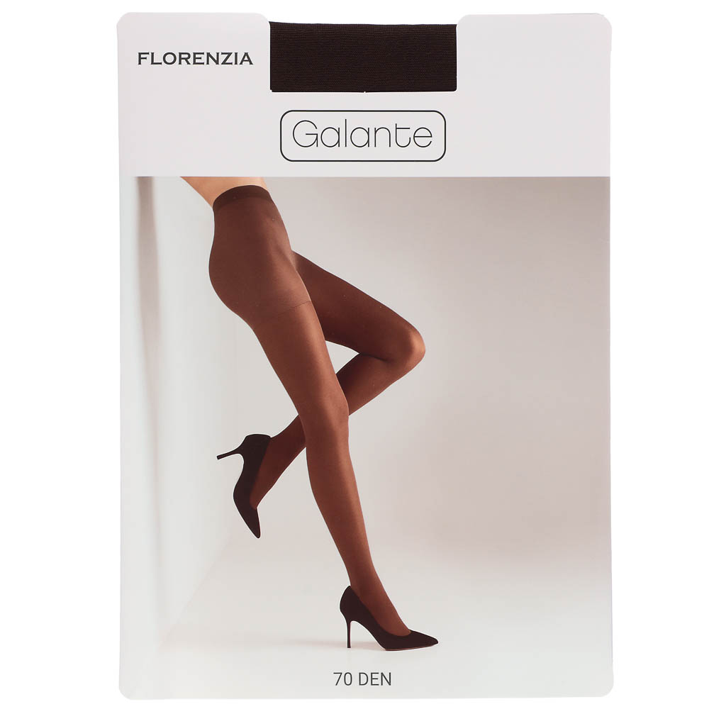 GALANTE Florenzia Колготки 70 DEN с шортиками, 84% полиамид, 16%эластан, размер 5, цвет кофейный, арт.№ 048-109