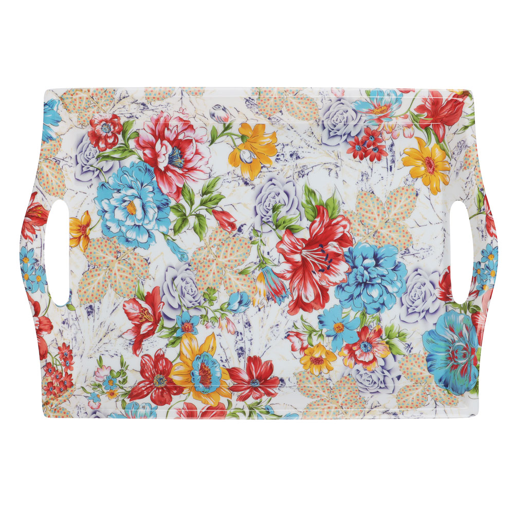 VETTA Цветочный микс Поднос, пластик, 35х25х3,8см, арт.№ 862-438