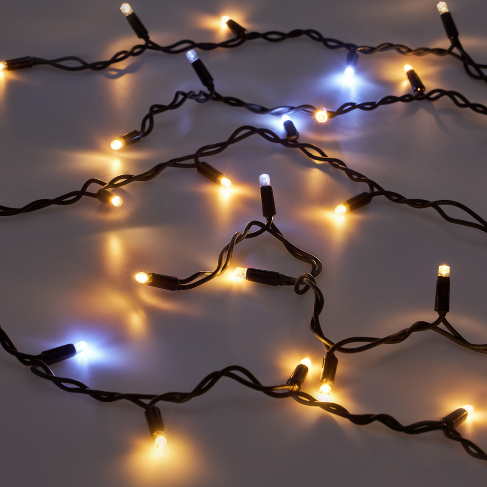 Гирлянда уличная бахрома 3х0,5 м BY, 100 LED ламп, свечение шампань, мерцание, ПВХ черный, коннектор, 220В, арт.№ 351-536