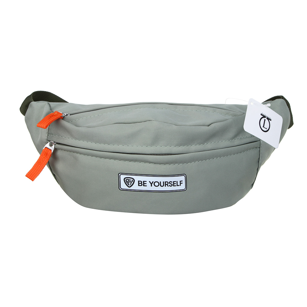 ЮL Сумка поясная с 3-мя отделениями, 100% ПЭ, 33х16х9см, 4 цвета, арт.№ 337-176