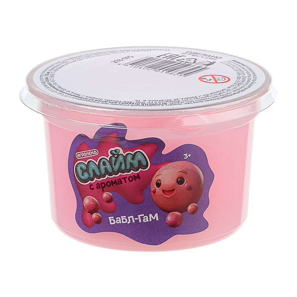 Игрушка для детей из полимерных пластичных масс "Слайм", ИГРОЛЕНД, с ароматом, 100 мл, арт.№ 218-075