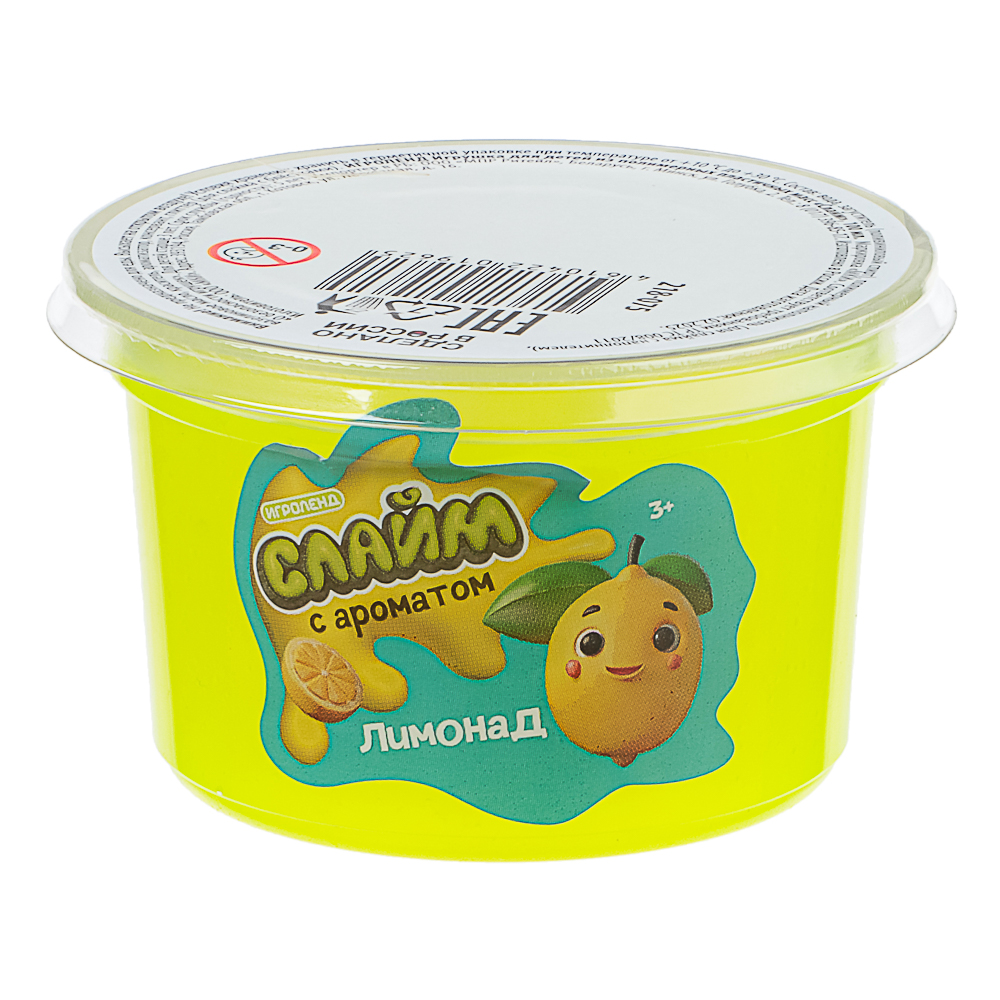 Игрушка для детей из полимерных пластичных масс "Слайм", ИГРОЛЕНД, с ароматом, 100 мл, арт.№ 218-075