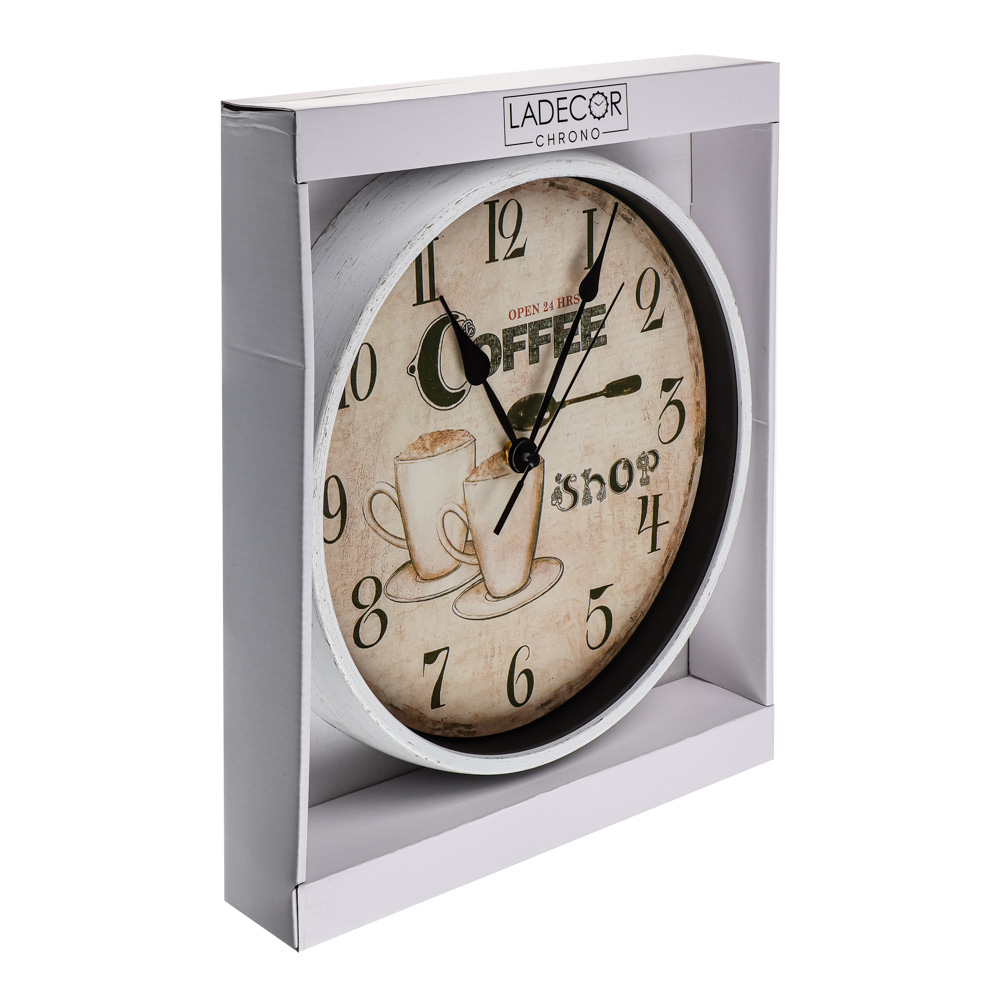 LADECOR CHRONO Часы настенные, пластик, стекло, 30см, ЧН-33, арт.№ 581-142