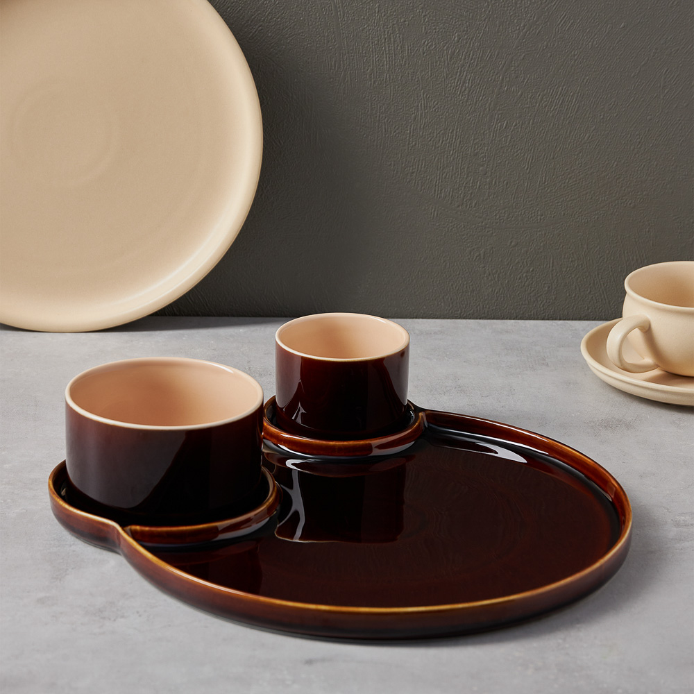 MILLIMI Менажница, 28,5х7,5см, фарфор, арт.№ 821-083