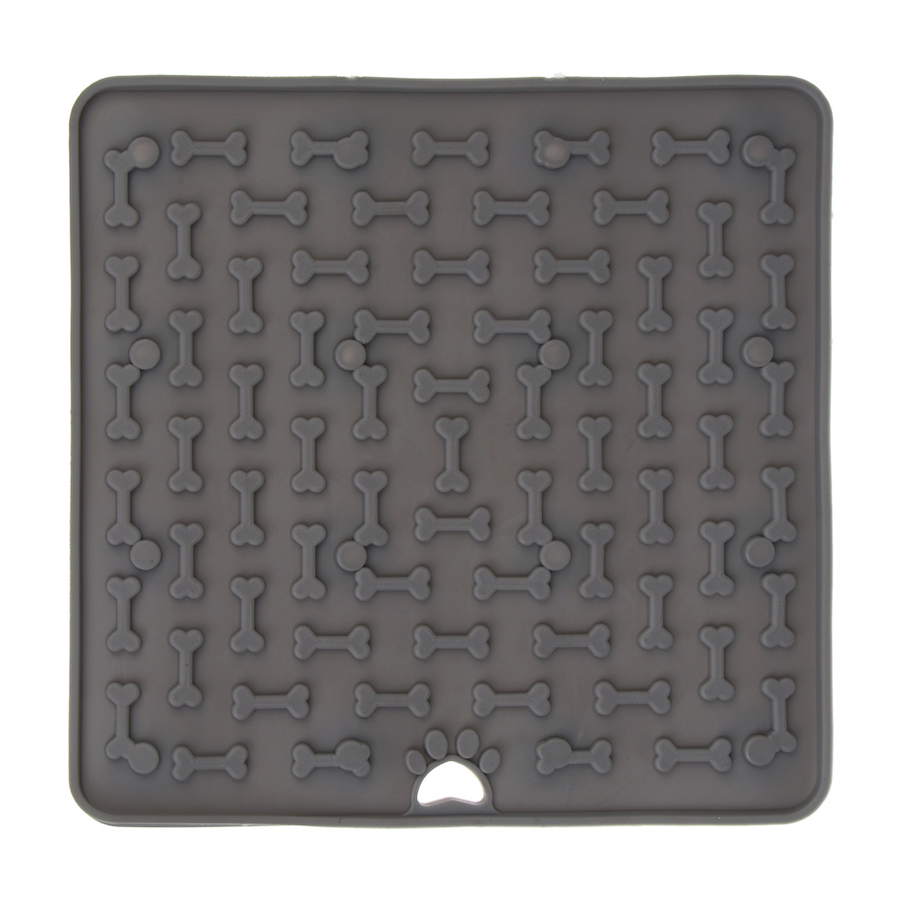 Коврик для медленного кормления животных тм VETTA, силикон, 18,5x18,5см, арт.№ 273-520