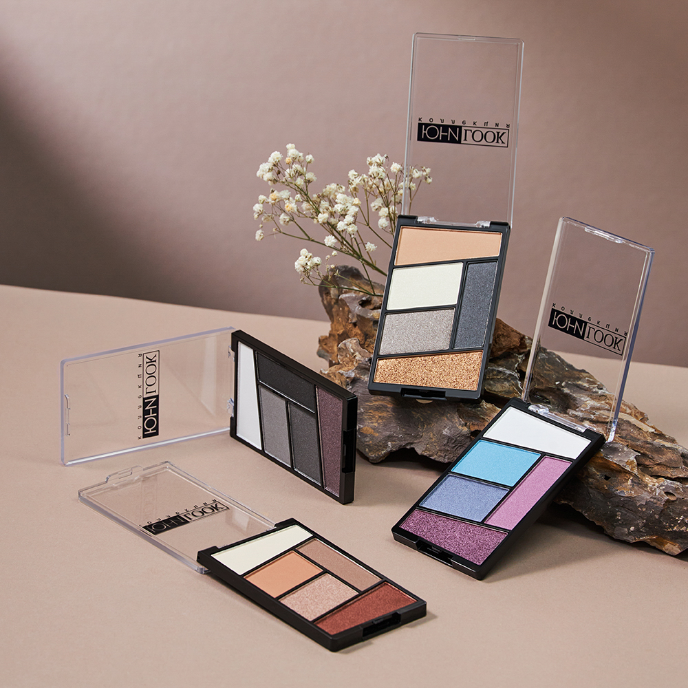 ЮНИLOOK Тени для век, 5-ти цветные 12г, Тон 02, арт.№ 330-096