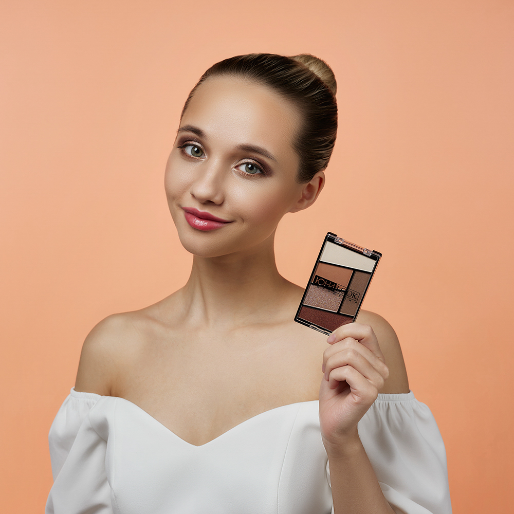 ЮНИLOOK Тени для век, 5-ти цветные 12г, Тон 02, арт.№ 330-096