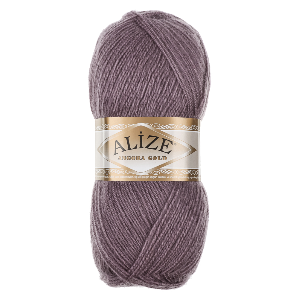 Пряжа Angora gold/Ализе 100г/550м 10 % мохер 10 % шерсть 80 % акрил (312-тёмно-лиловый), арт.№ 308-415