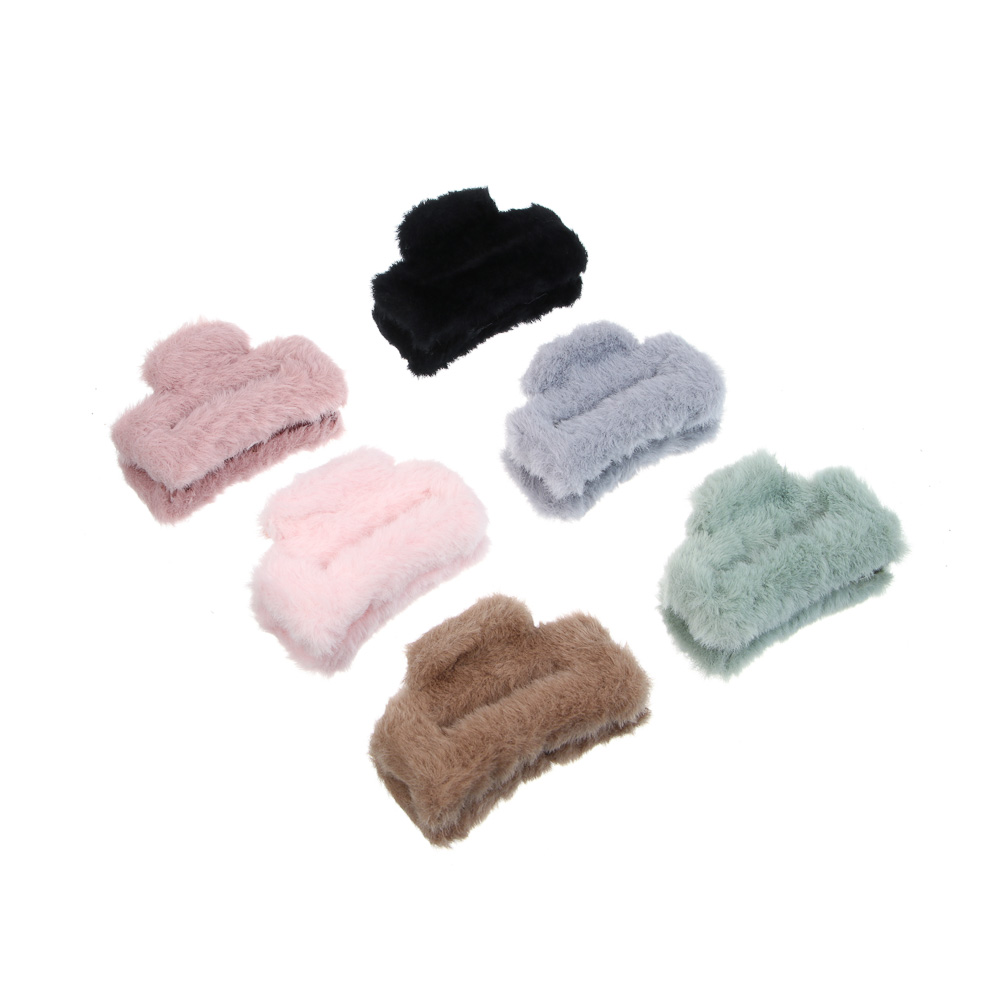 ЮНИLOOK Краб для волос, 9см, пластик, полиэстер, 6 цв., ACS25-14, арт.№ 321-397