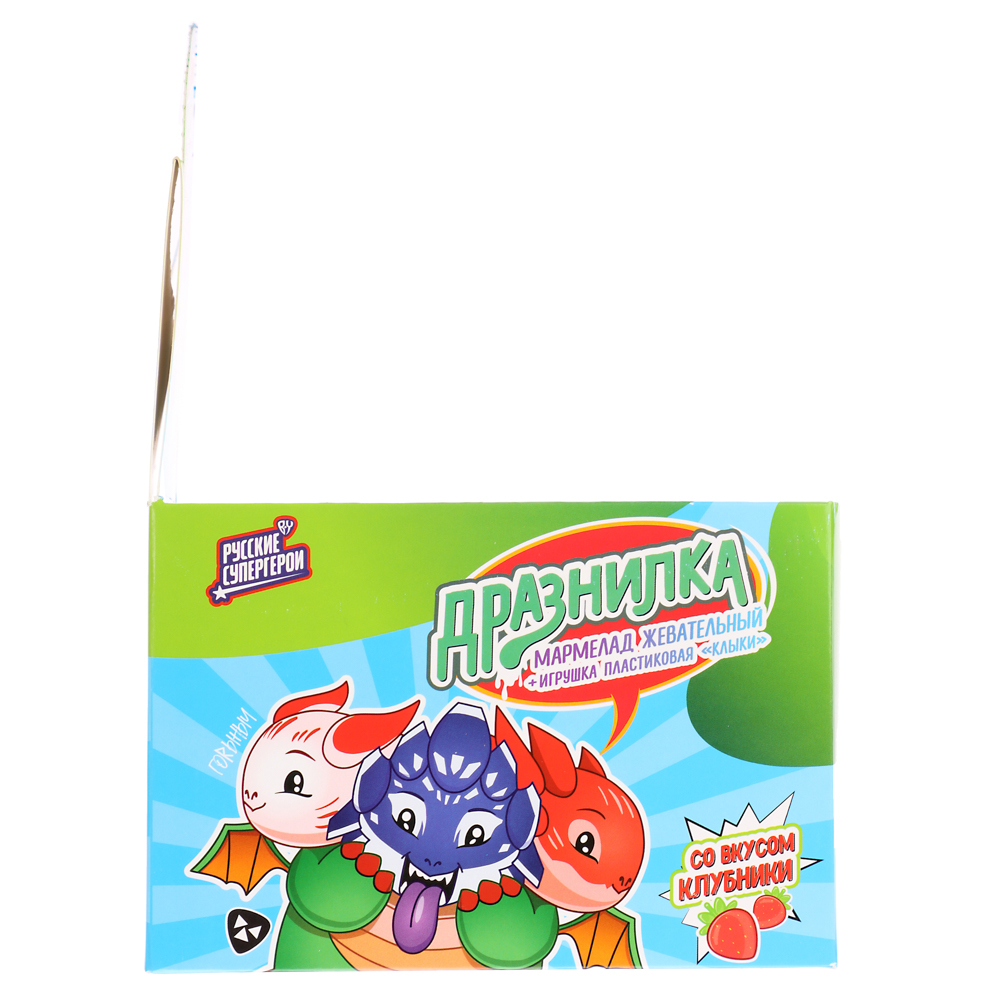 BY Русские Супергерои Мармелад в виде языка с игрушкой челюсти 5.5 гр., арт.№ 347-209