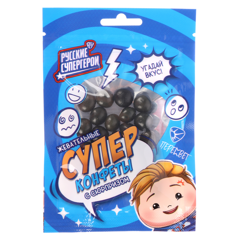 BY Русские Супергерои Жевательные конфеты с сюрпризом 15 гр., арт.№ 347-210