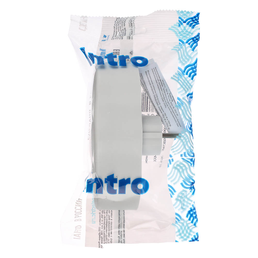 Разветвитель 3 гнезда Intro, евро, с заземлением, 16А, 250В, TR3e-W, белый, арт.№ 907-151