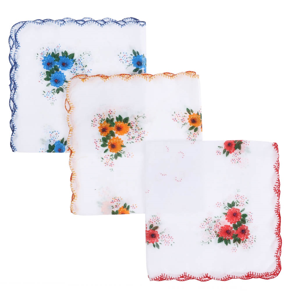 Носовой платок тм  GALANTE, 100% хлопок, 28x28см, 3 цвета, арт.GL-2411, арт.№ 307-154