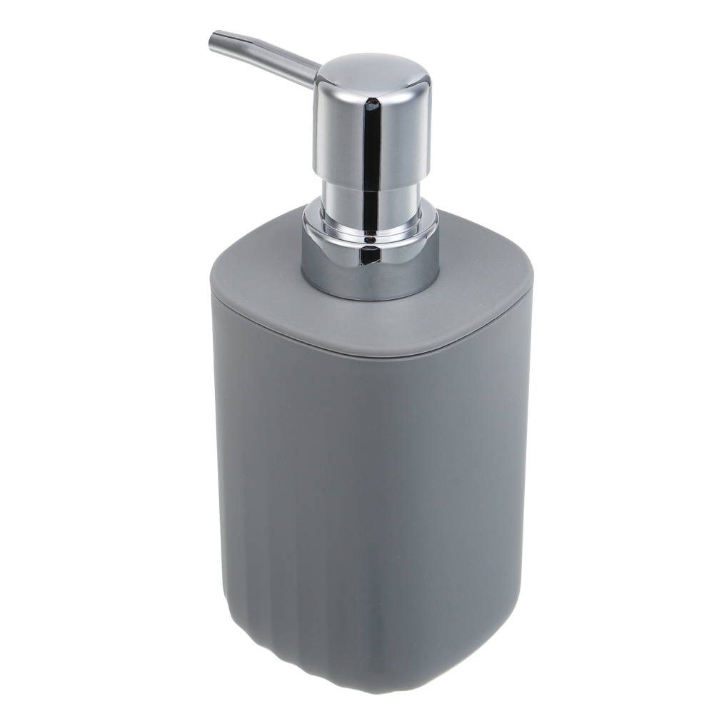 Диспенсер для жидкого мыла тм VETTA Сидней, 250мл, пластик, PP, серый, 7x16см, арт.№ 463-569
