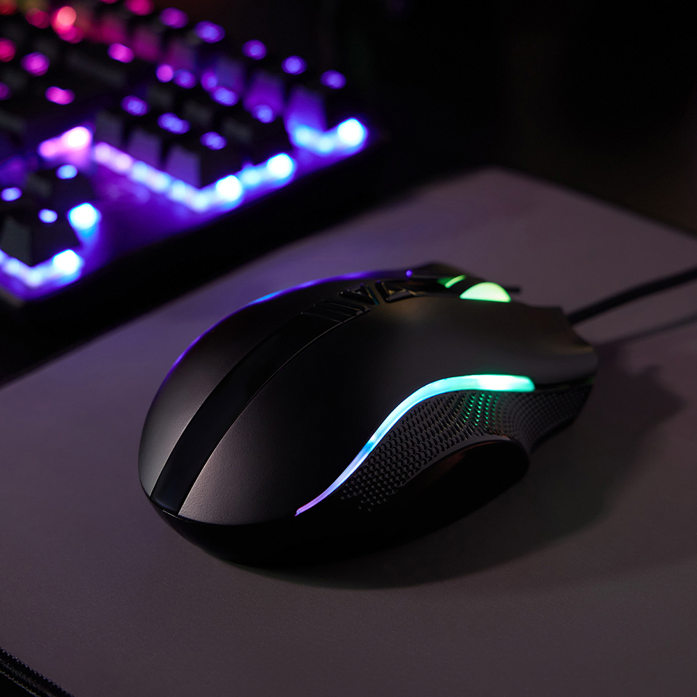 BY Игровая мышь проводная RPG 16000dpi,11D,PMW3389,RGB,220см, арт.№ 405-061