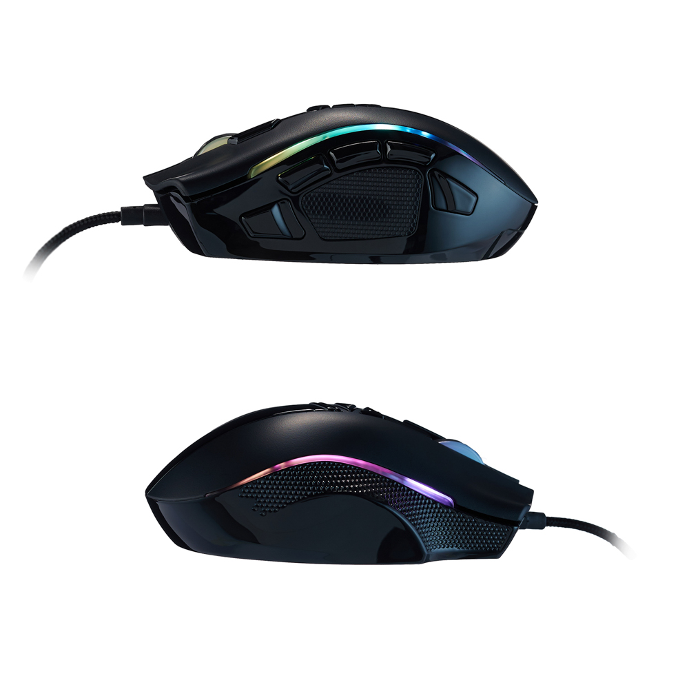 BY Игровая мышь проводная RPG 16000dpi,11D,PMW3389,RGB,220см, арт.№ 405-061