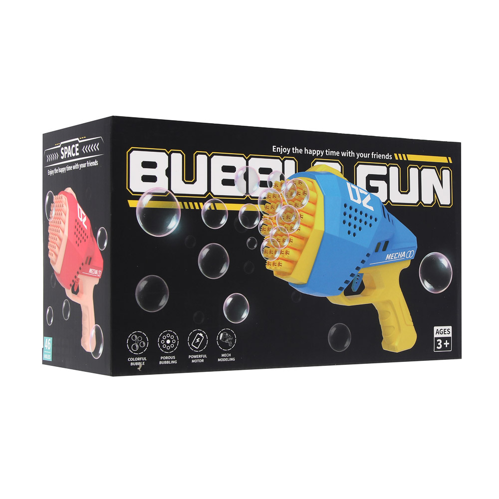 Мыльные пузыри Bazooka, PP, 4хАА, мыл. раствор, 50мл, арт.№ 460-045