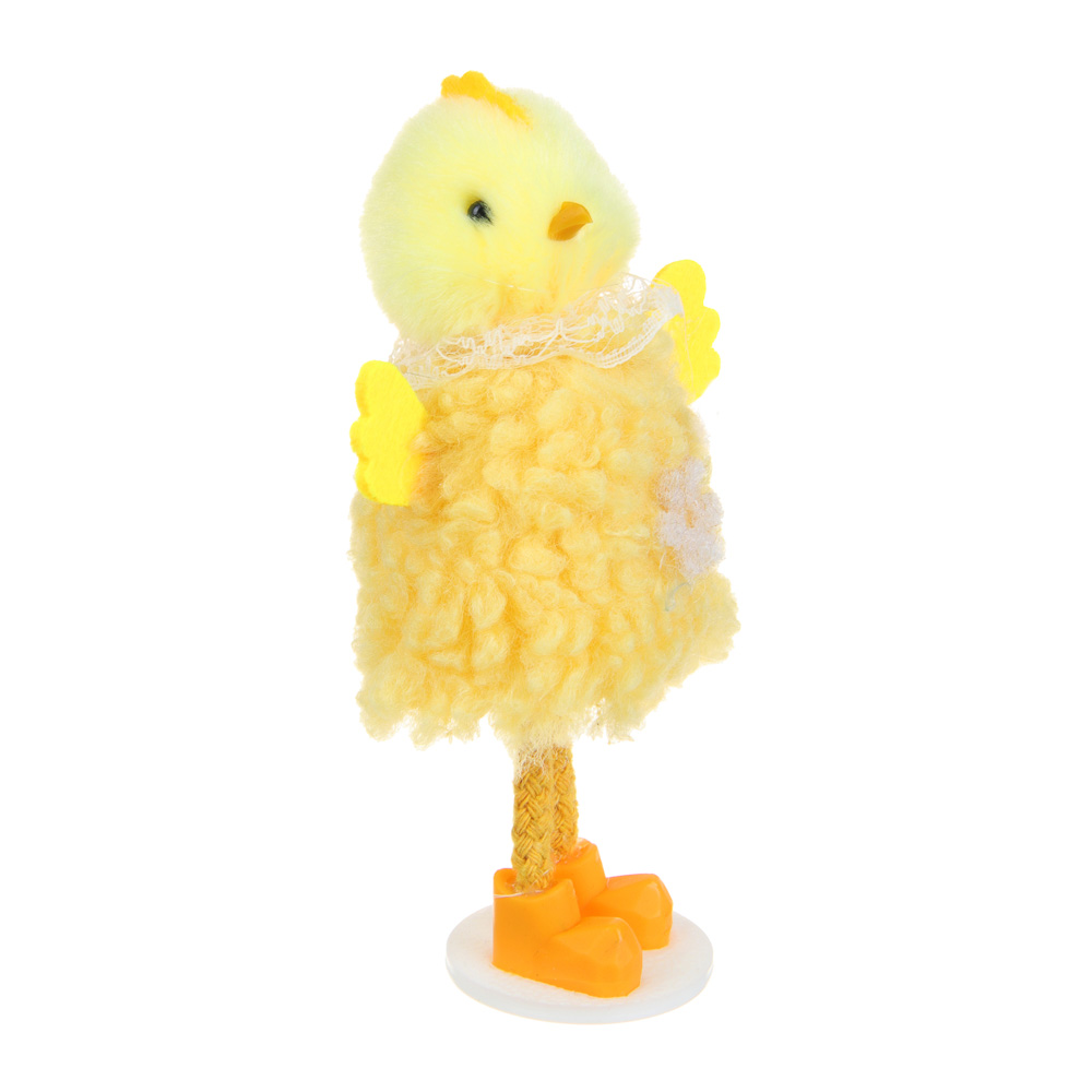 LADECOR Декоративный цыпленок, полиэстер, 4 цвета, арт.№ 535-141