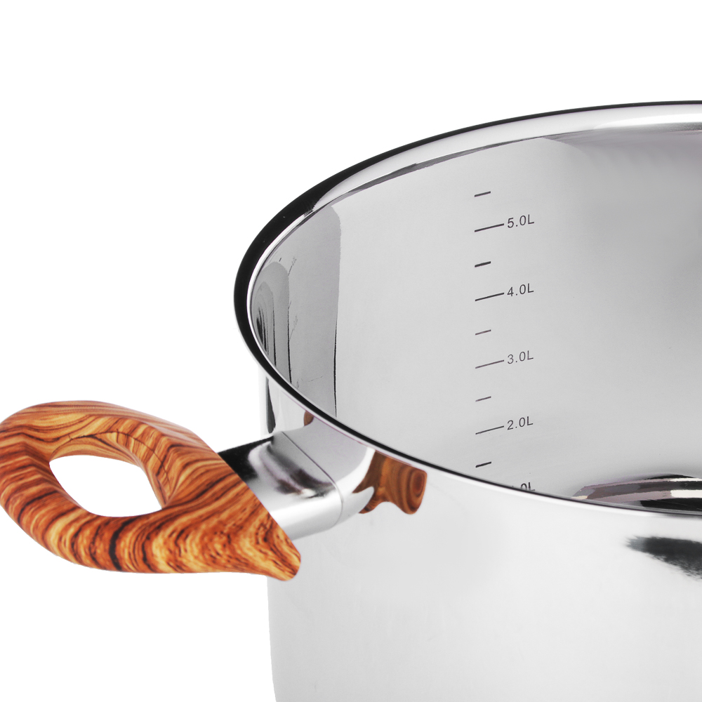 VETTA Боньер Кастрюля 24х14,5см, 6,2л, со стекл. крышкой, индукция, арт.№ 822-202