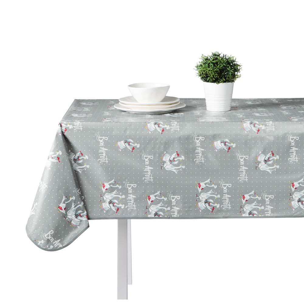 PROVANCE Гуси Скатерть ПВХ 110х140см, 3 цвета, арт.№ 479-306