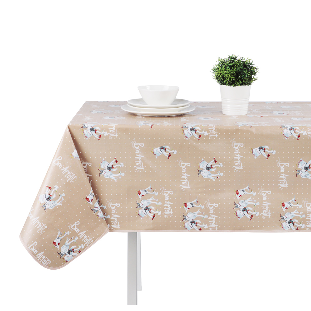 PROVANCE Гуси Скатерть ПВХ 110х140см, 3 цвета, арт.№ 479-306