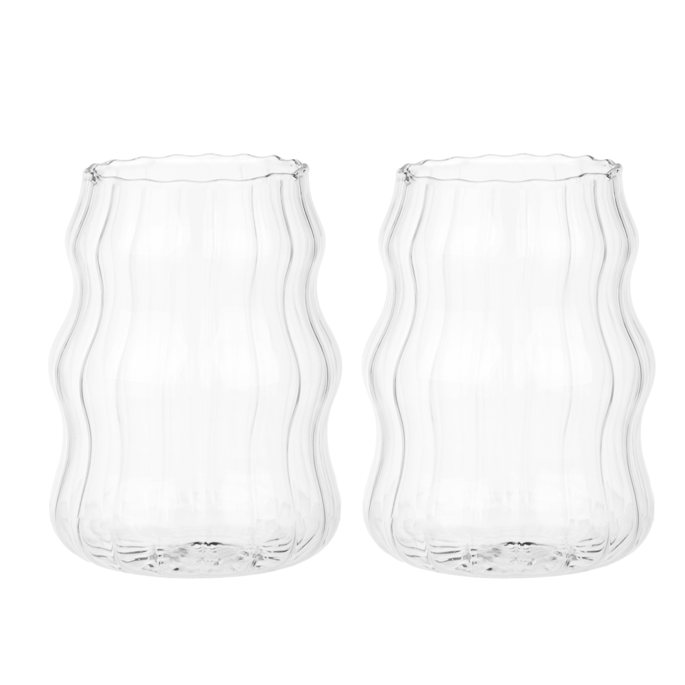 MILLIMI Набор бокалов 500 мл, 2 шт, стекло, волнистый, арт.№ 878-622