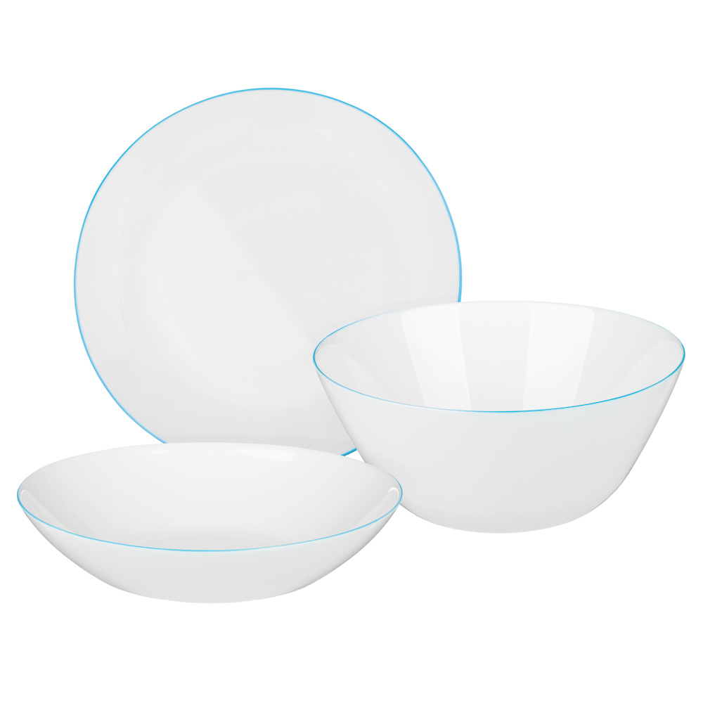 MILLIMI Лаванда Набор столовой посуды 12 пр., опаловое стекло, арт.№ 818-342