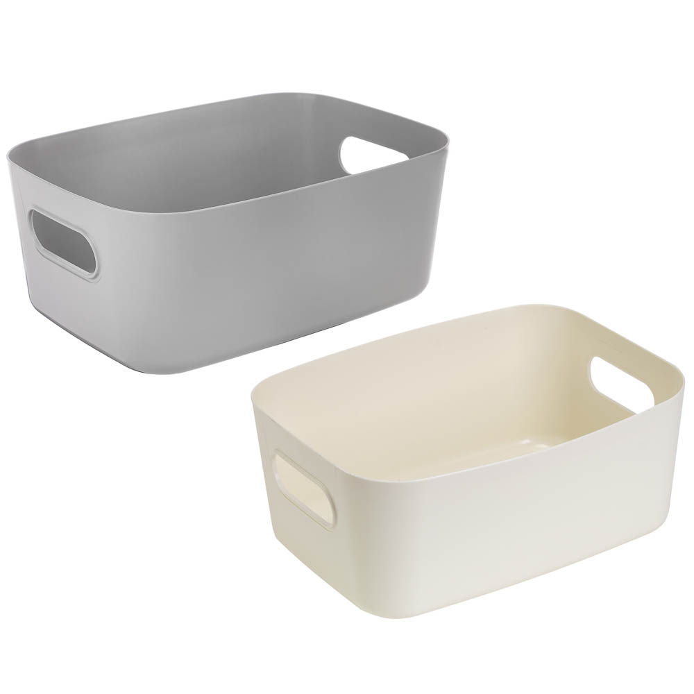 Контейнер для хранения 240х171х101мм полипропилен цвет белый, арт.№ 414-225