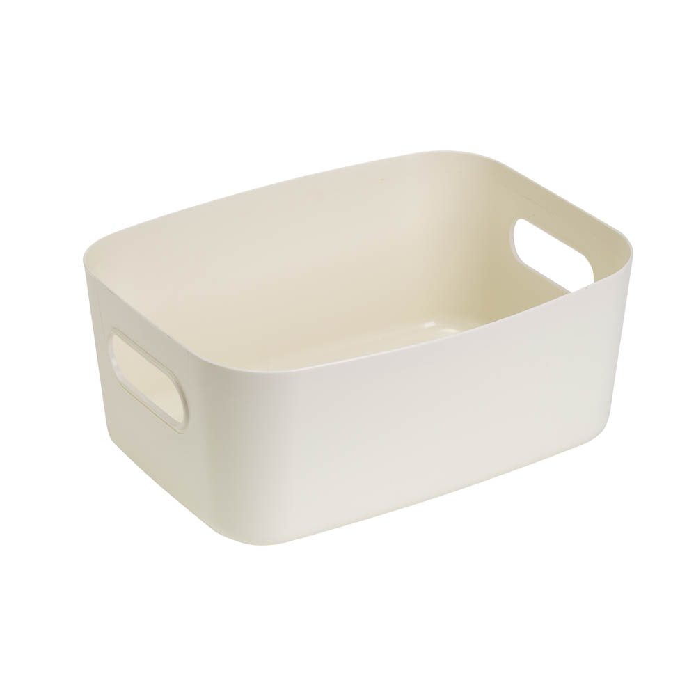 Контейнер для хранения 300х210х121мм полипропилен цвет белый, арт.№ 414-226