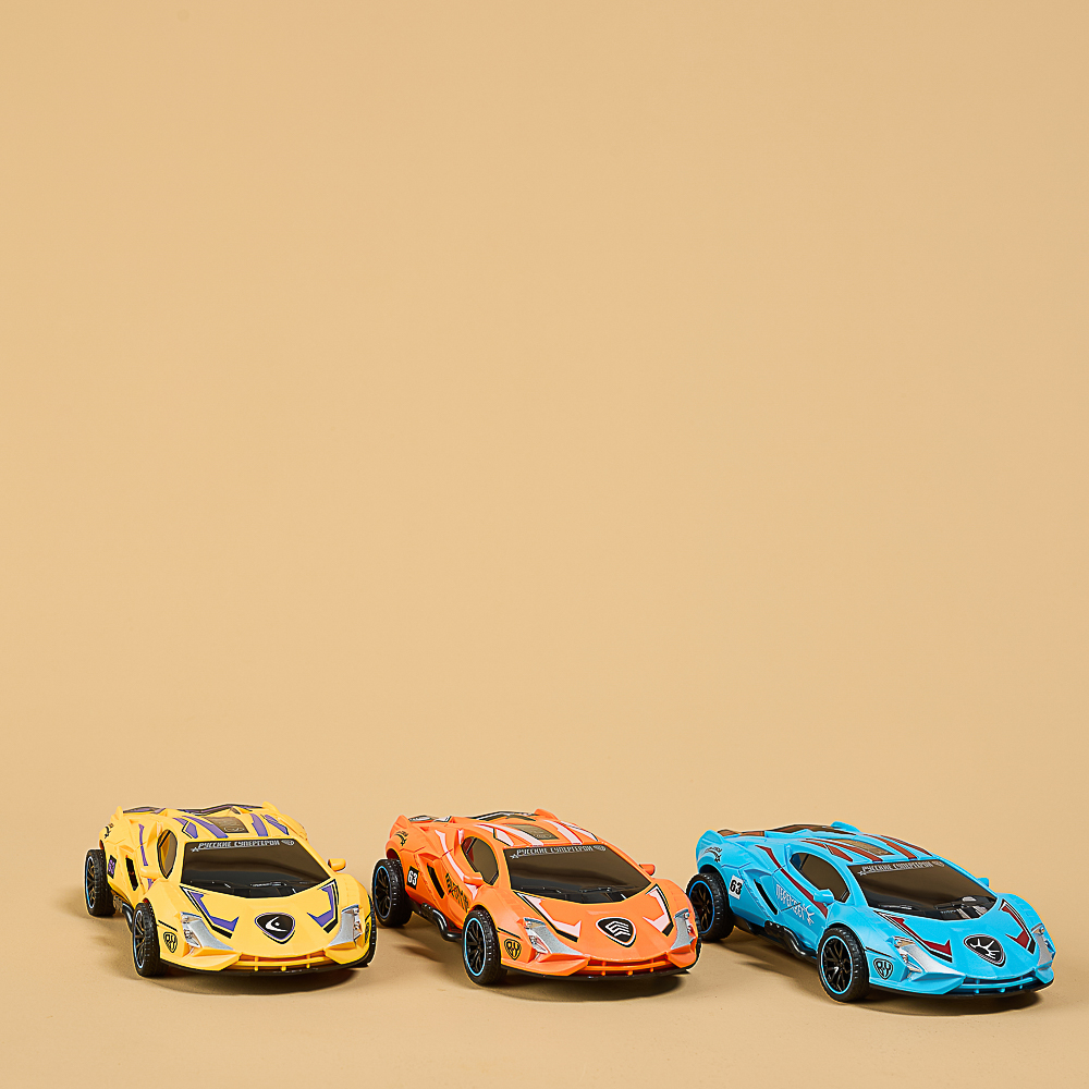 BY Русские Супергерои Автомобиль героев, ABS, инерция, разворот, занос, 18x6,5x10 см, 3 дизайна, арт.№ 292-022