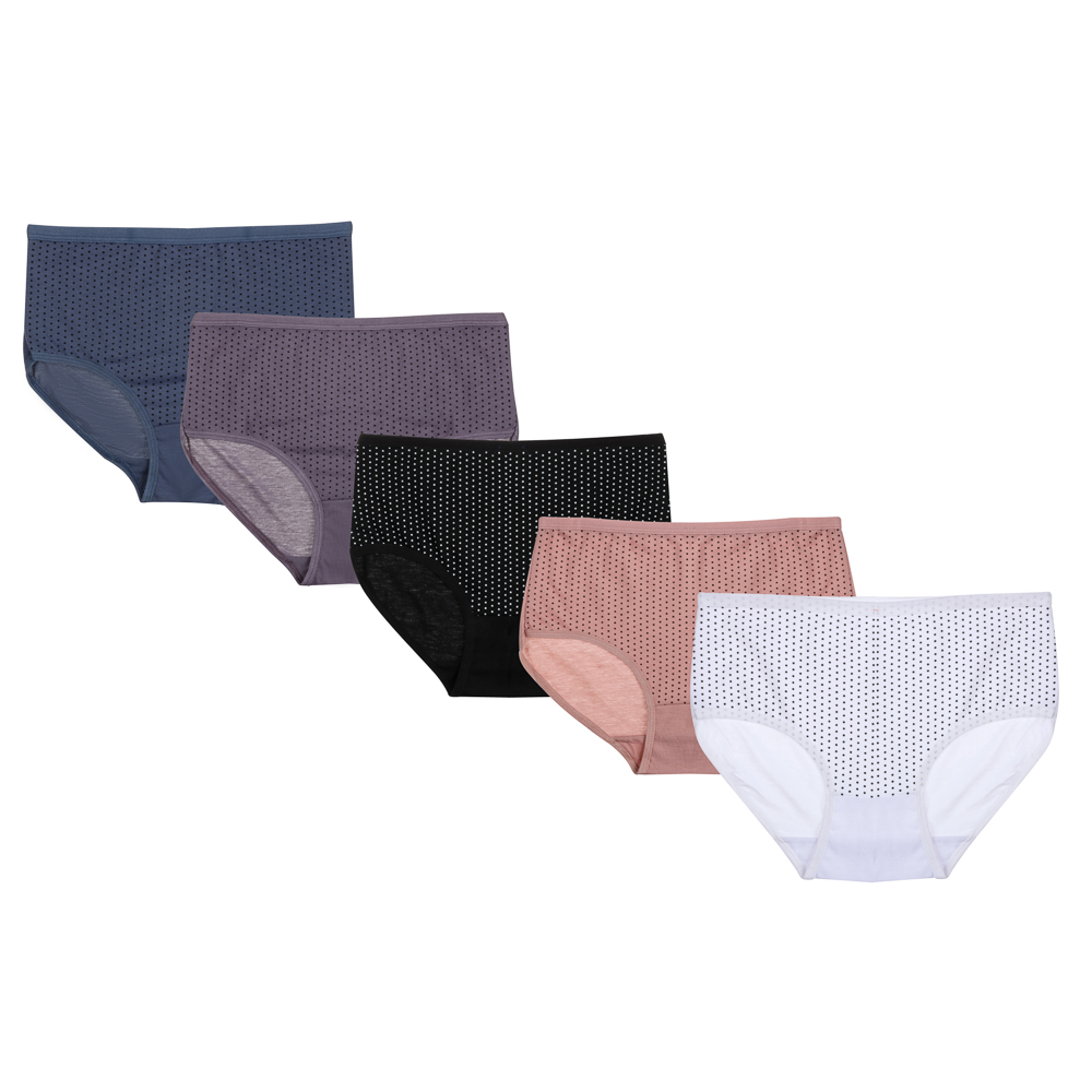 Трусы женские макси с принтом, р.48-50, 95% хлопок, 5% спандекс, Cotton #6001, арт.№ 331-419