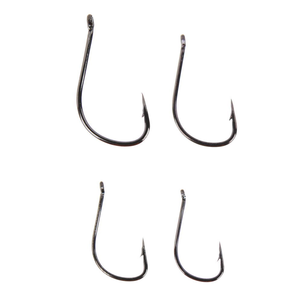 Набор крючков тм AZOR FISHING,10шт,карась,карп, №4,6,8,10,12,высокоуглеродистая сталь,черный никель, арт.№ 143-065