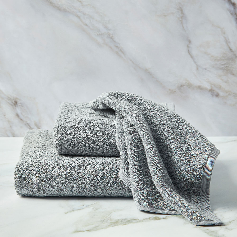 BY COLLECTION Полотенце махровое 70х140см, 100% хлопок, серый, арт.№ 484-098