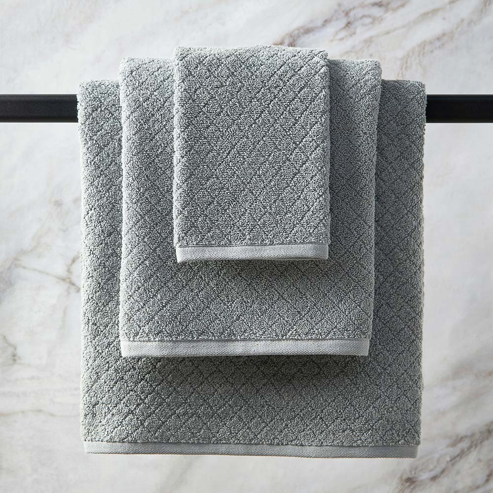 BY COLLECTION Полотенце махровое 70х140см, 100% хлопок, серый, арт.№ 484-098