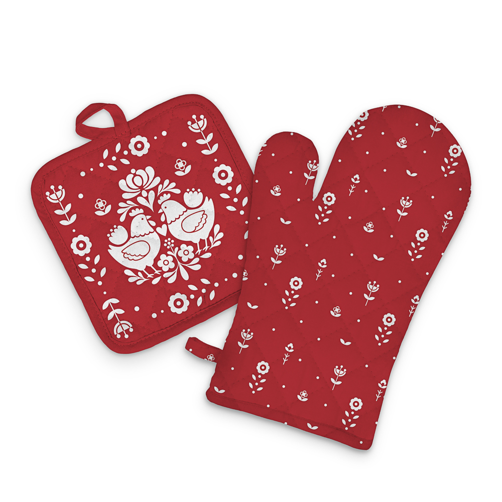 Прихватка-варежка тм PROVANCE Ностальгия, 17х27см, 100% полиэстер, арт.№ 493-166